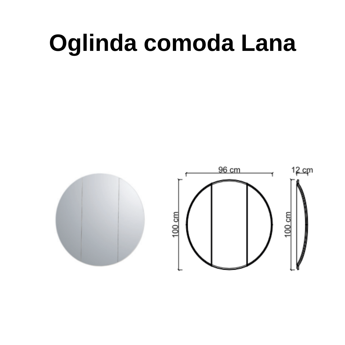 Comoda de dining cu oglinda, Lana