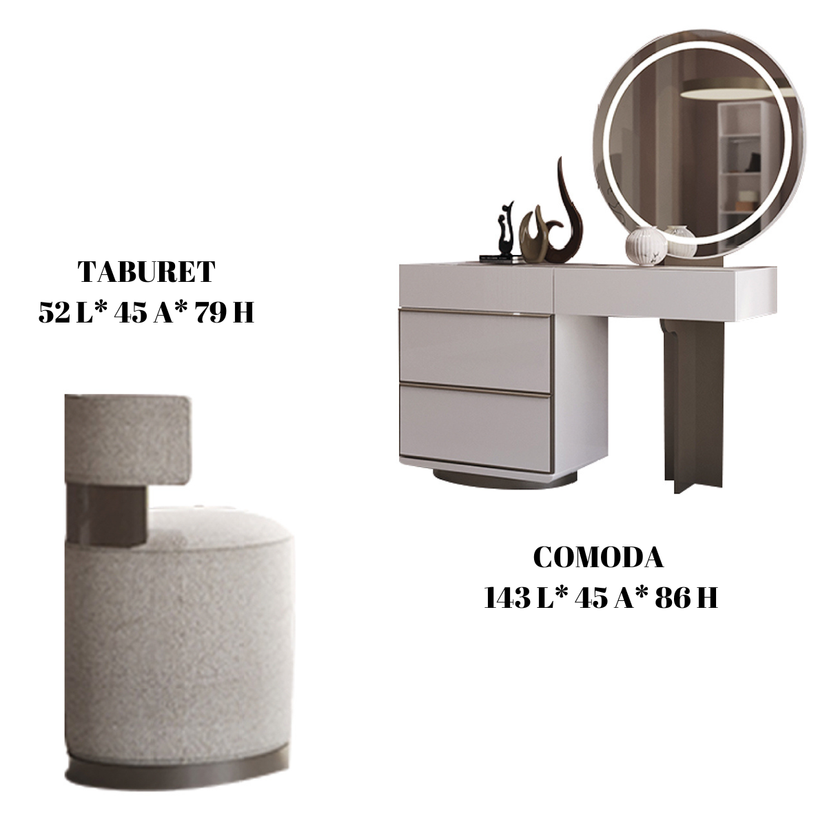 Dormitor modular de lux, Milan