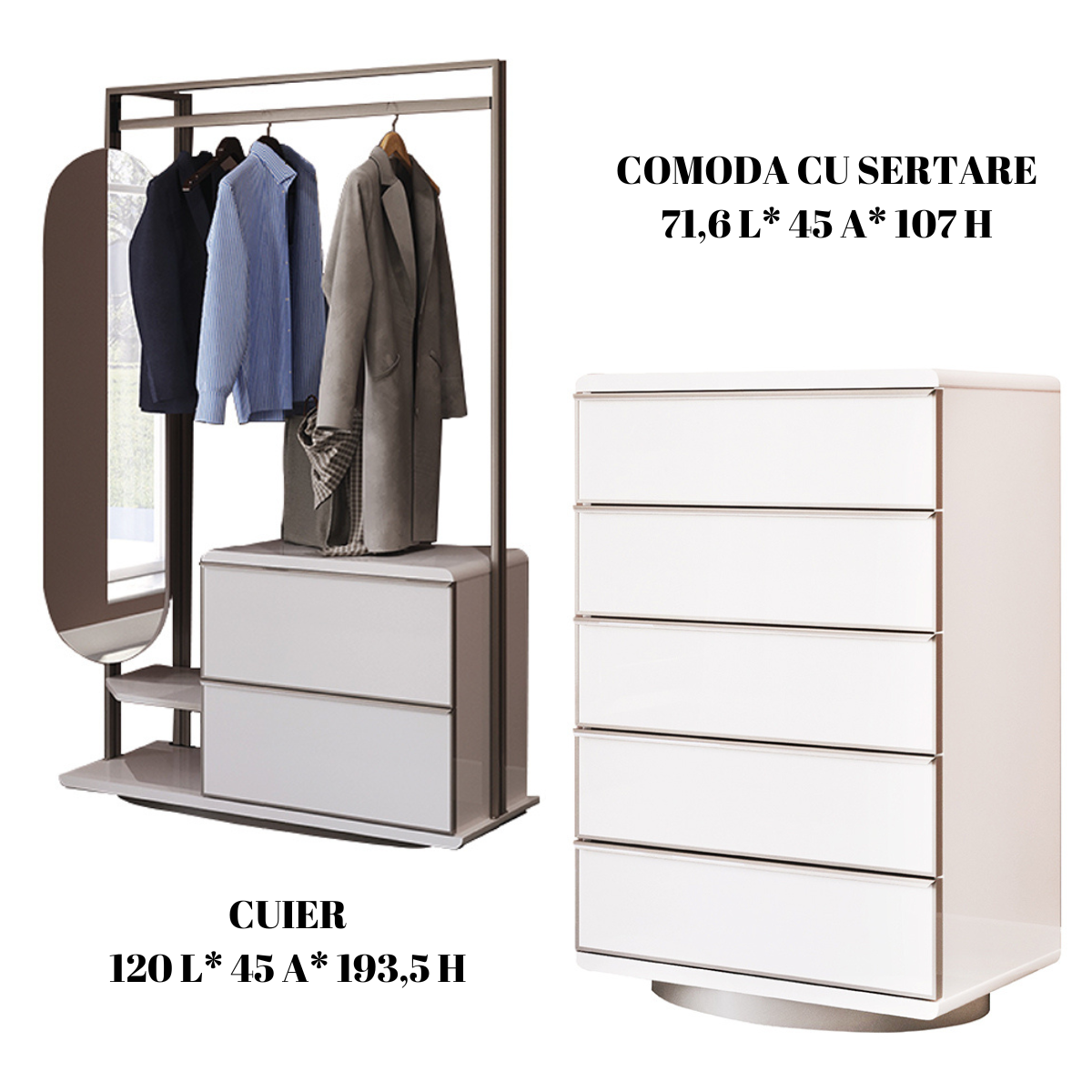 Dormitor modular de lux, Milan