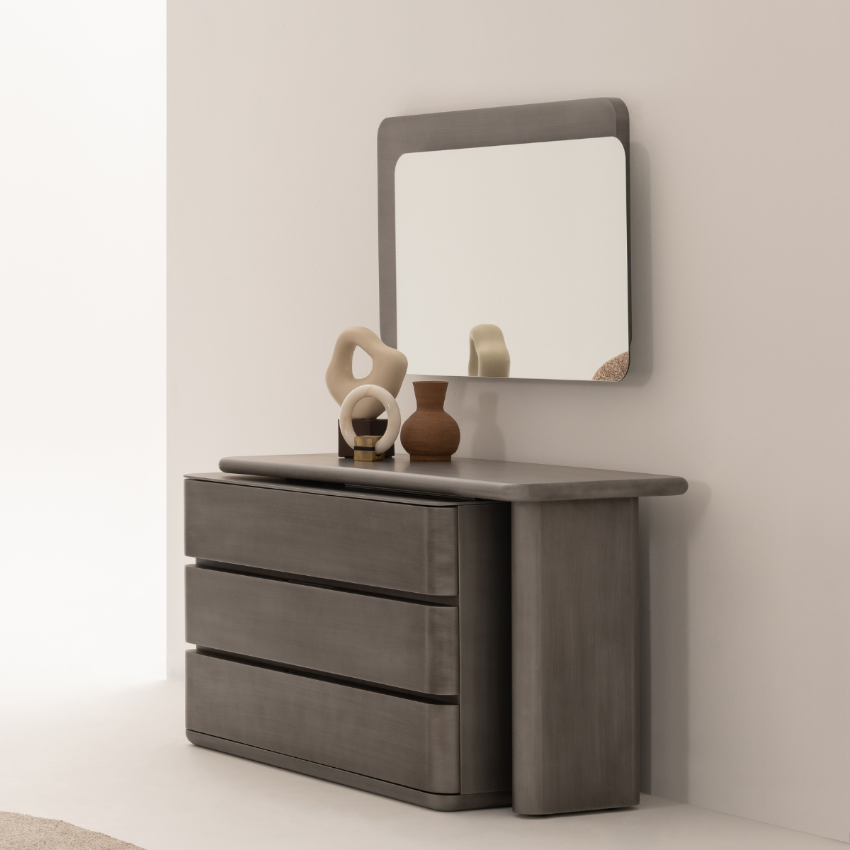 Comoda de Dormitor cu Oglinda, Como