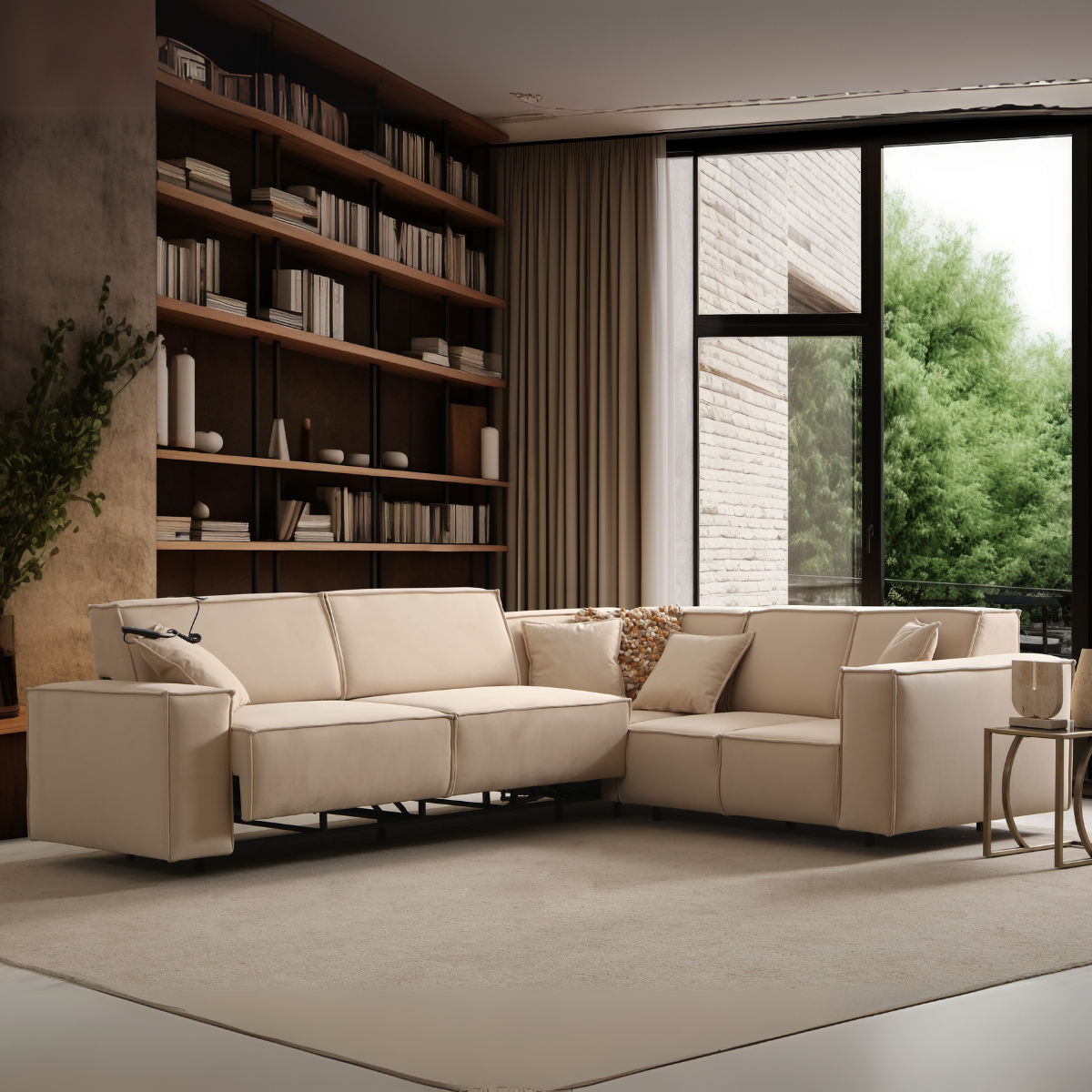 Colțar modern cu recliner, Zen