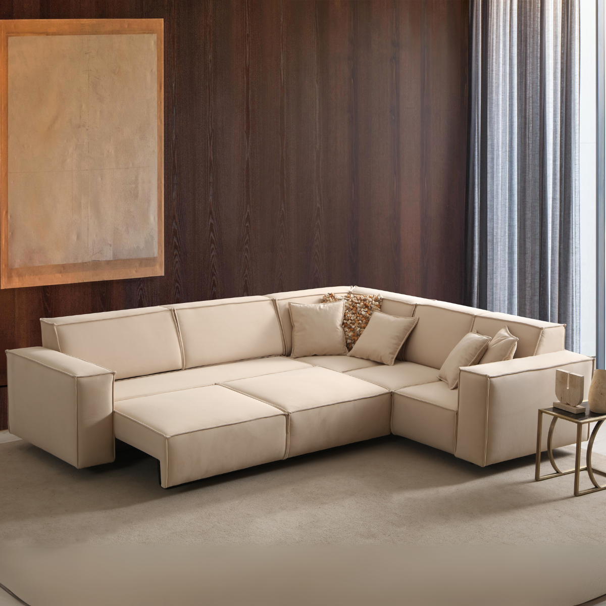 Colțar modern cu recliner, Zen