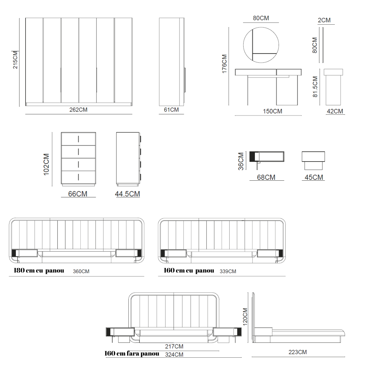 Dormitor Modular de Lux, Etro