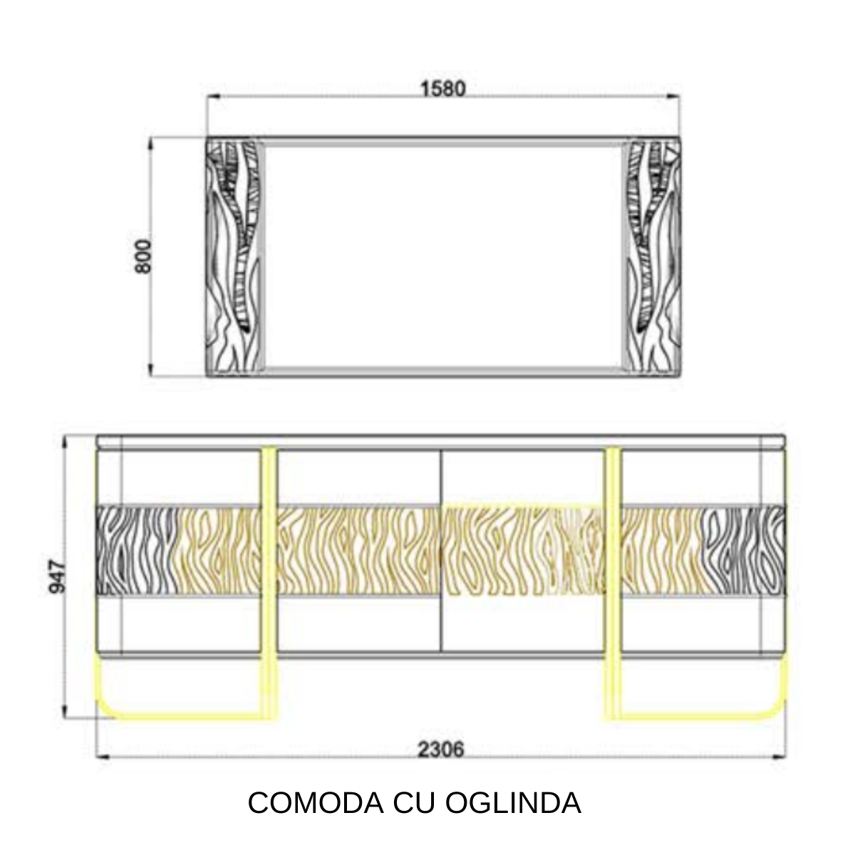 Comoda  De Lux, Monticelli - intermobilifurniture