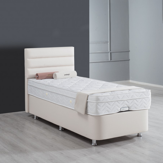 Set pat tapițat cu saltea inclusă pentru o persoană, Viyana