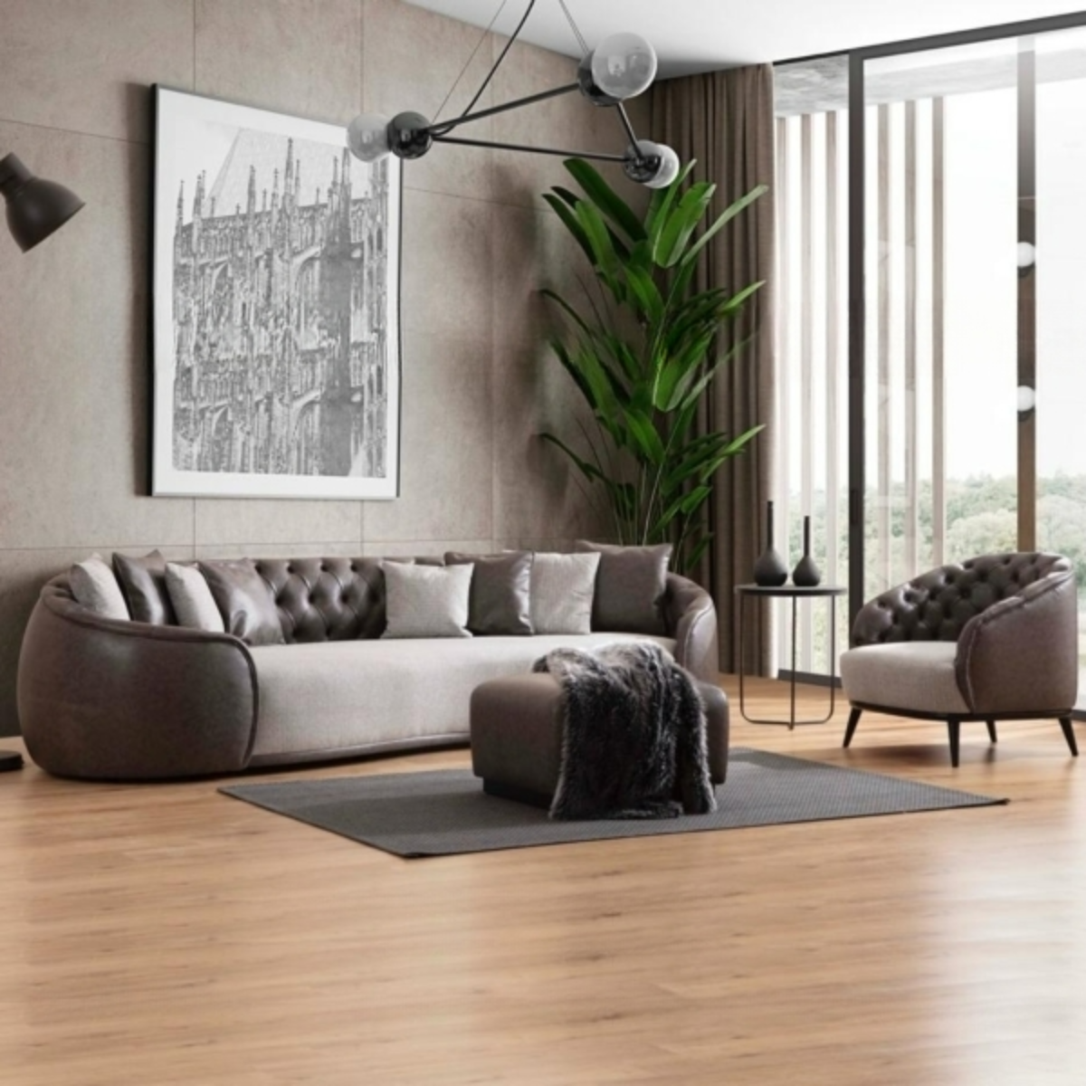 Colecția Modernă de Canapele și Fotolii , Round Chester - intermobilifurniture