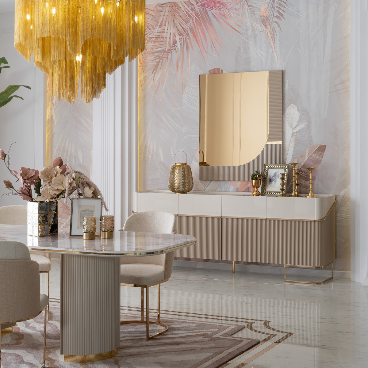 Comodă dining de lux Electra din MDF - intermobilifurniture