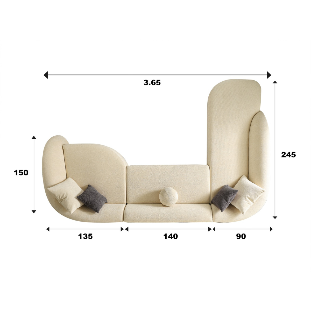 Coltar modern bucle, Love