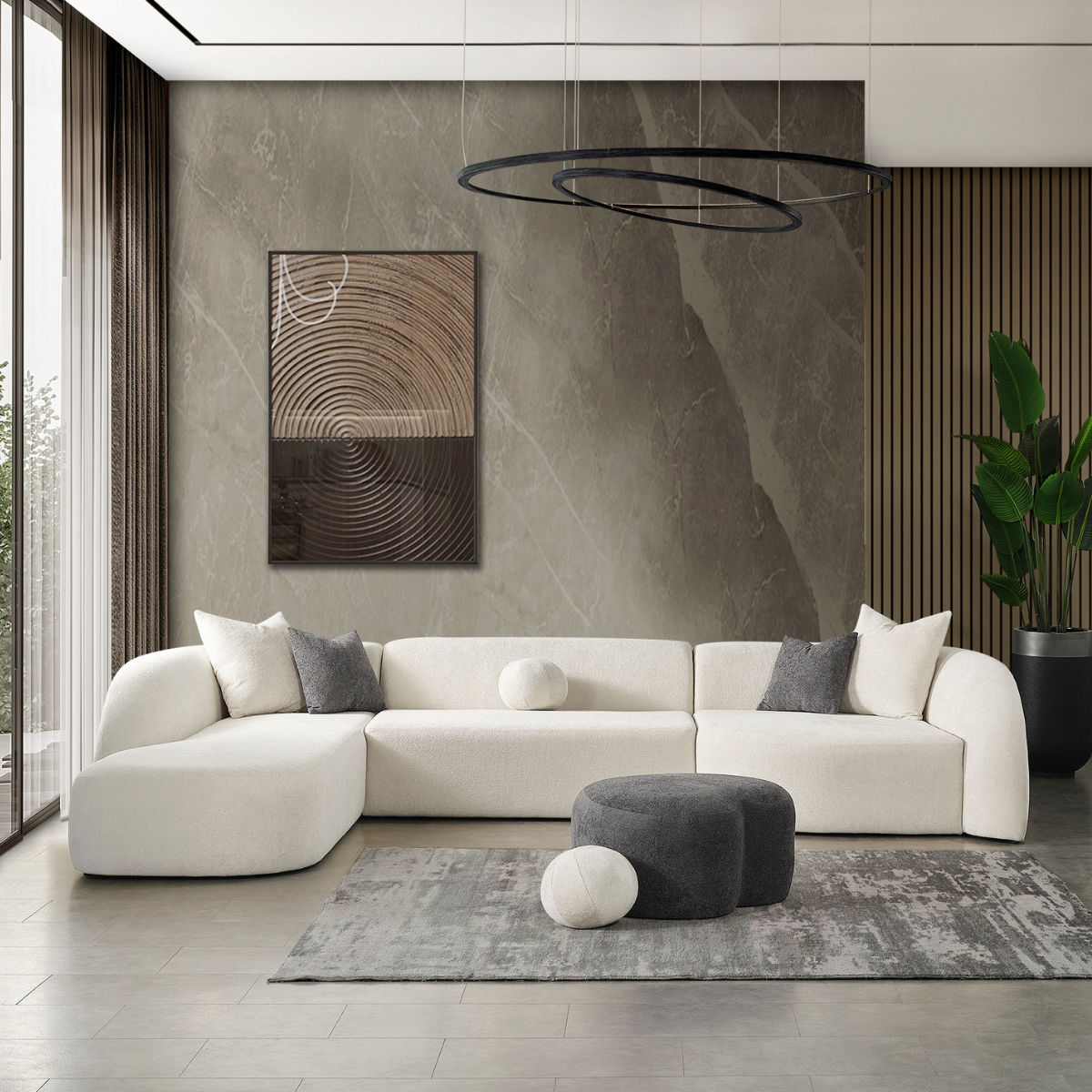 Coltar modern bucle, Love