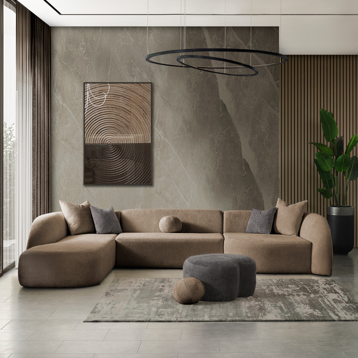 Coltar modern bucle, Love