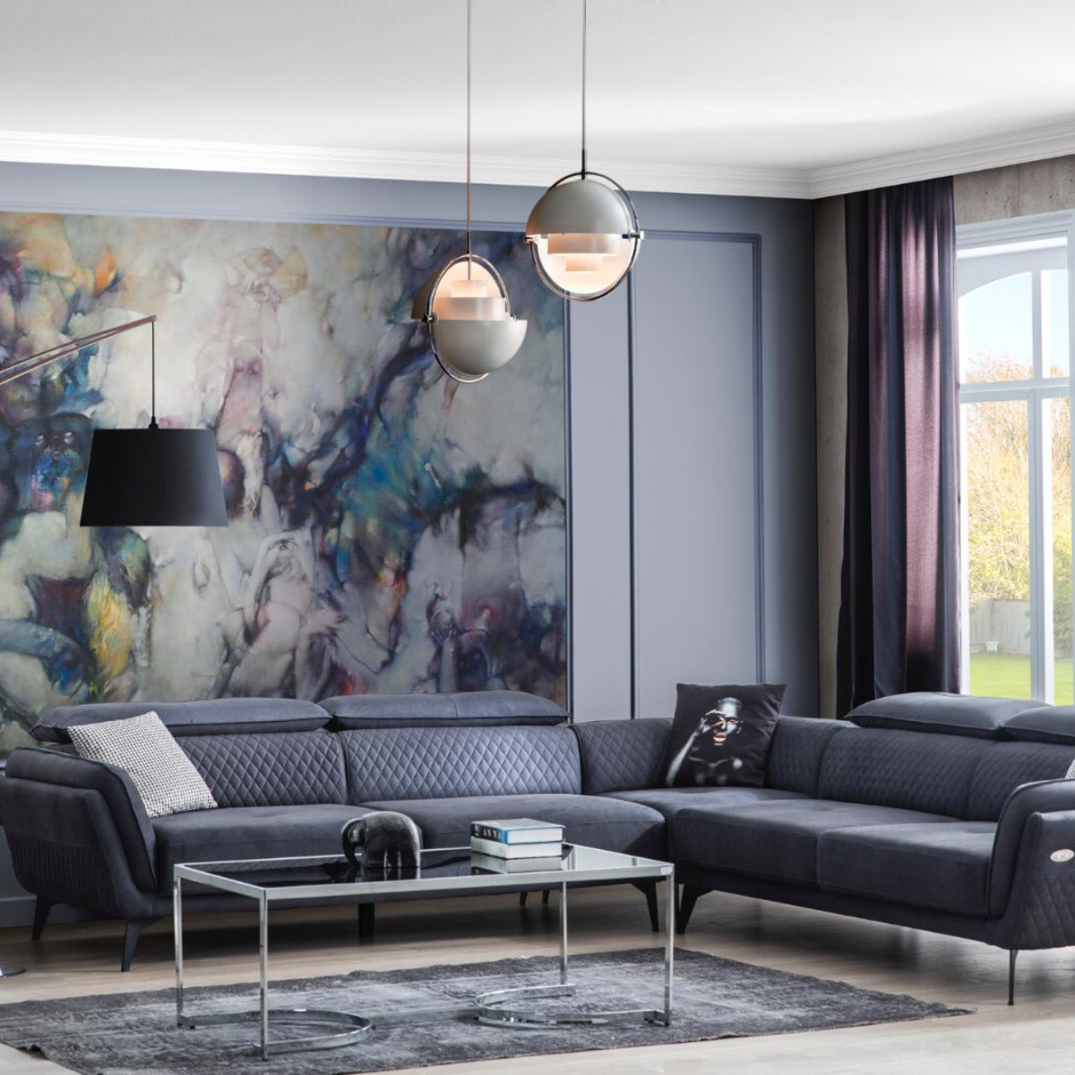 Colțar Modern cu Recliner, Roal B