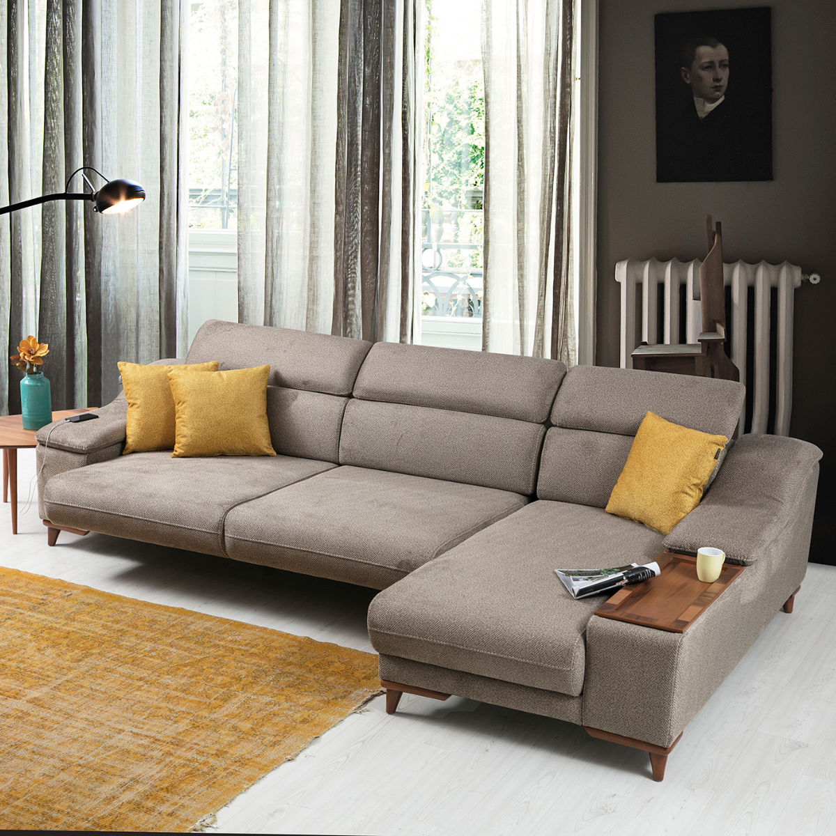 Colțar Modern cu Recliner, Mustang S