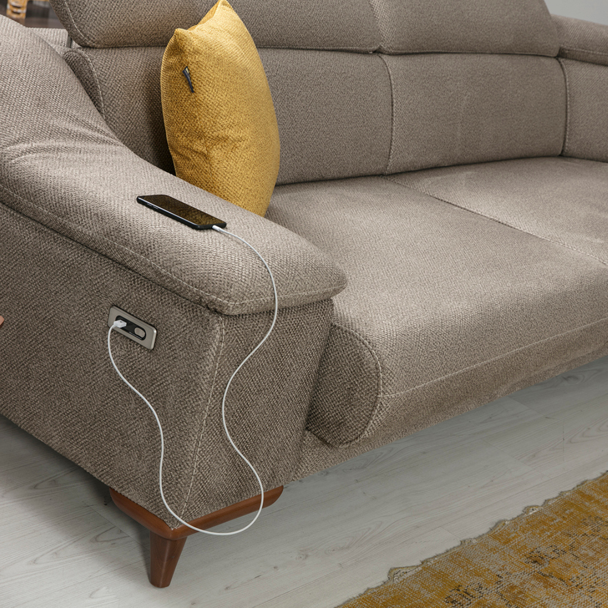 Colțar Modern cu Recliner, Mustang S