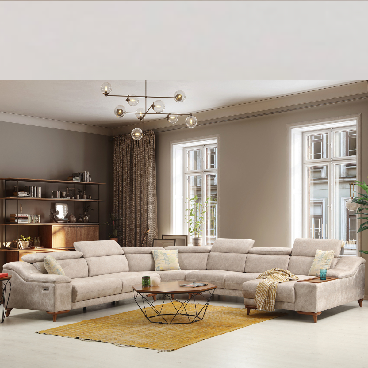 Colțar Modern cu Recliner, Mustang S