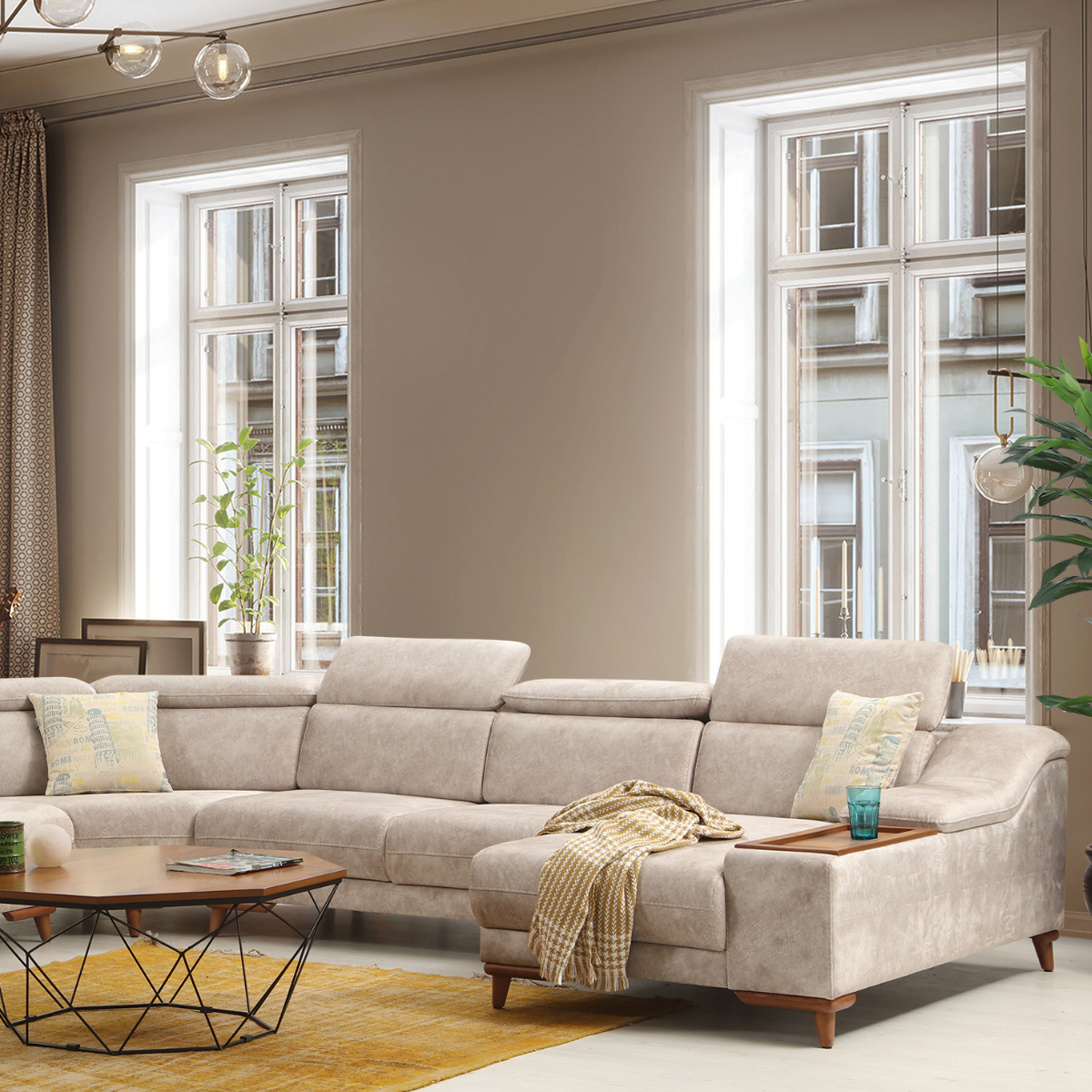 Colțar Modern cu Recliner, Mustang S