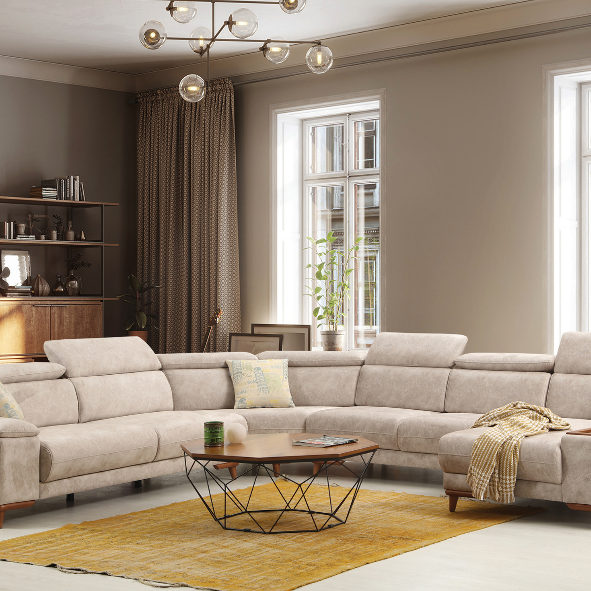 Colțar Modern cu Recliner, Mustang S