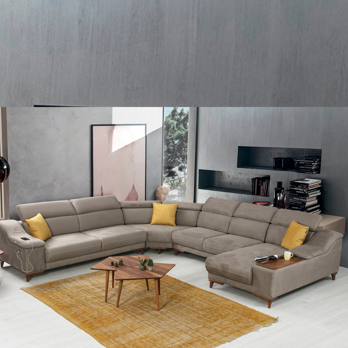 Colțar Modern cu Recliner, Mustang S