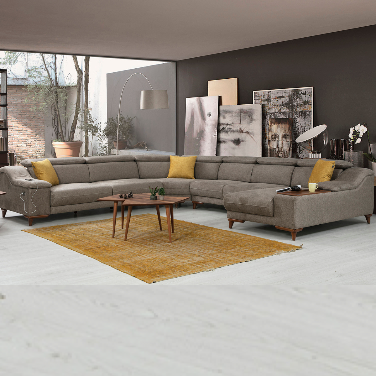 Colțar Modern cu Recliner, Mustang S