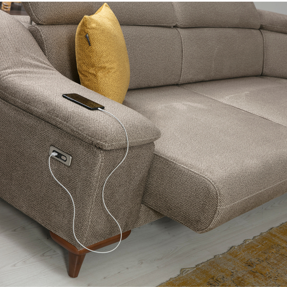 Colțar Modern cu Recliner, Mustang S