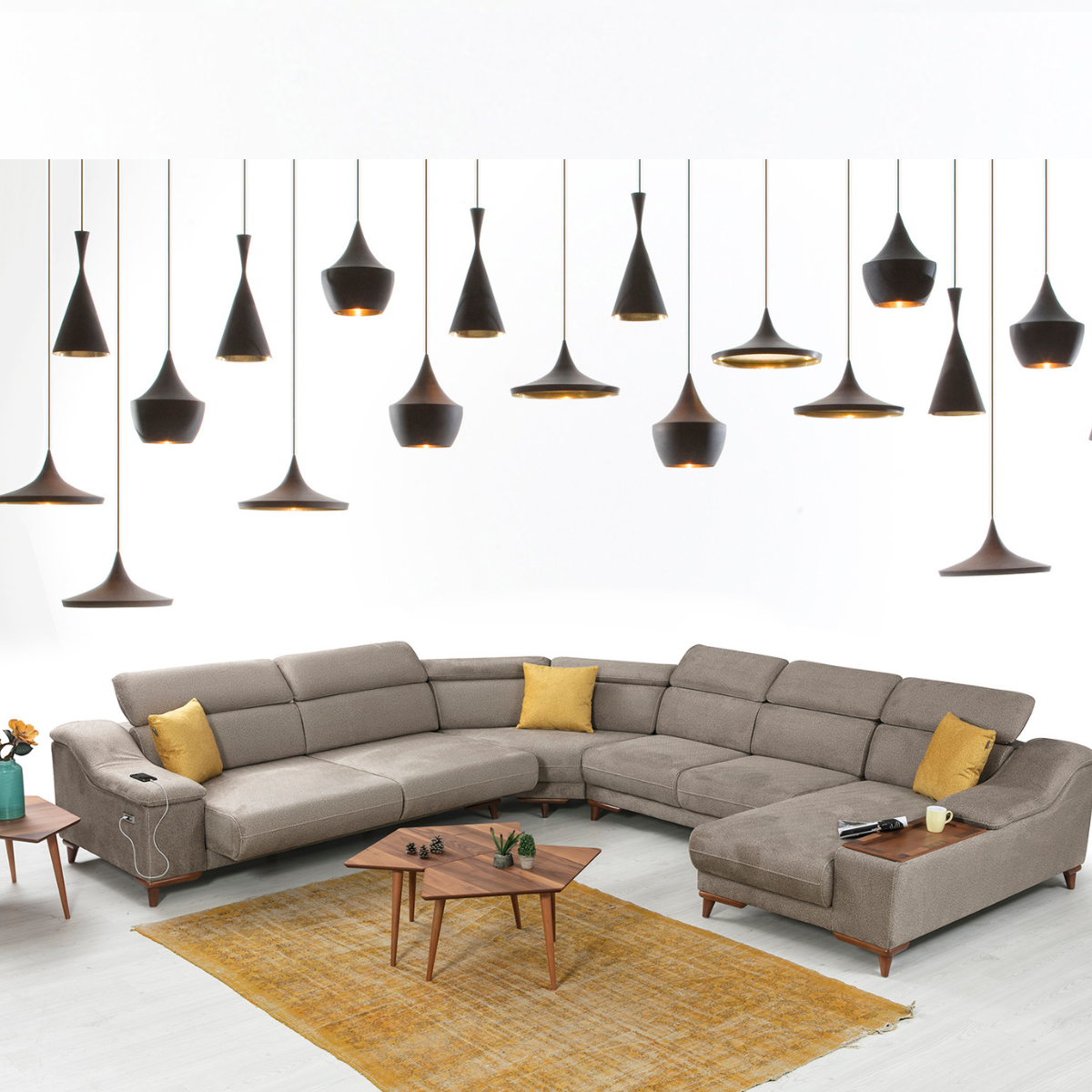 Colțar Modern cu Recliner, Mustang S