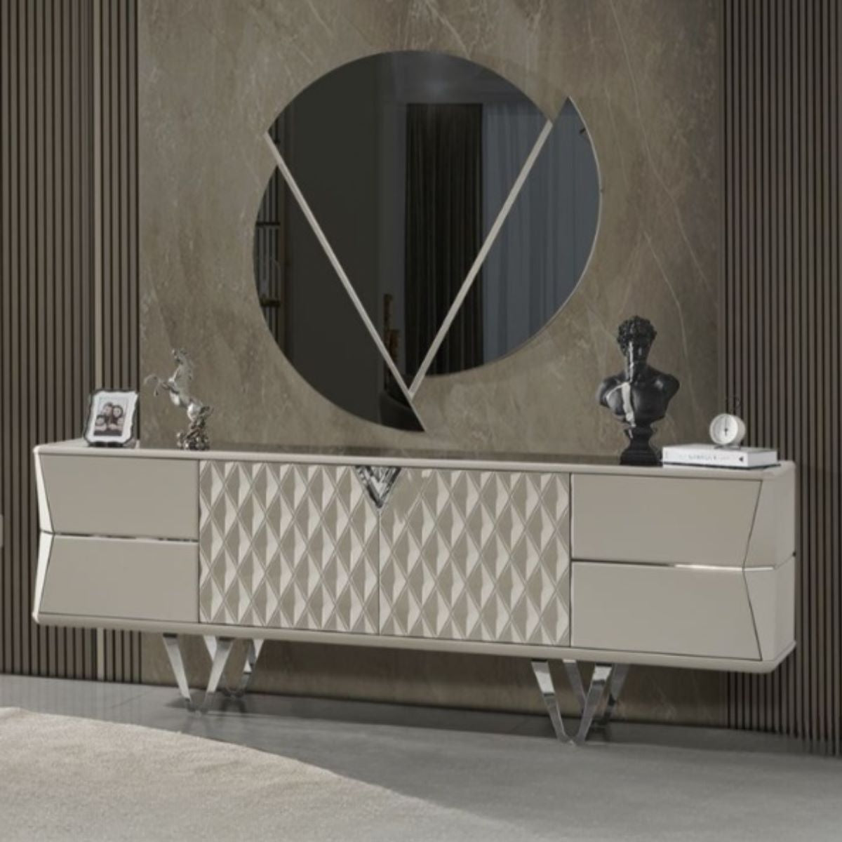 Comoda Cu Oglinda De Lux, Velar - intermobilifurniture