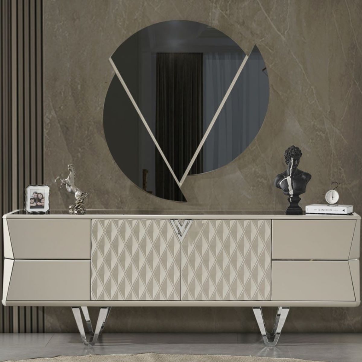 Comoda Cu Oglinda De Lux, Velar - intermobilifurniture