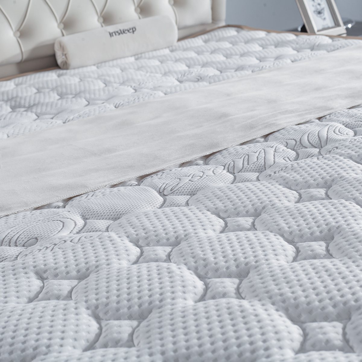 Pat tapițat de lux cu ladă, Perla - intermobilifurniture