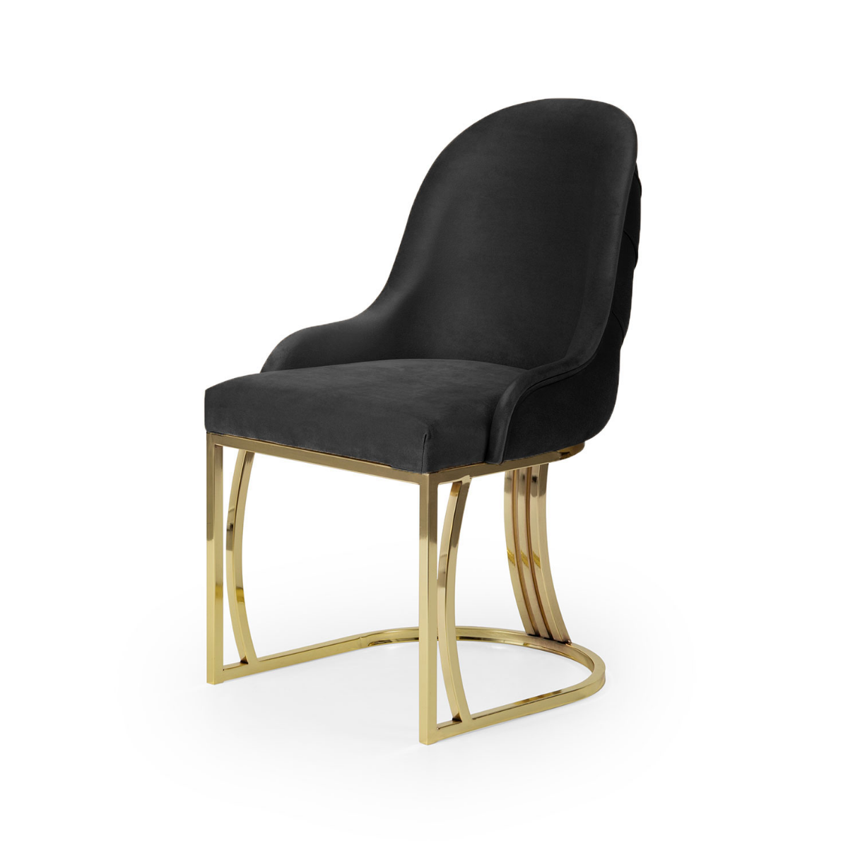 Scaun de lux London Chester, din catifea - intermobilifurniture