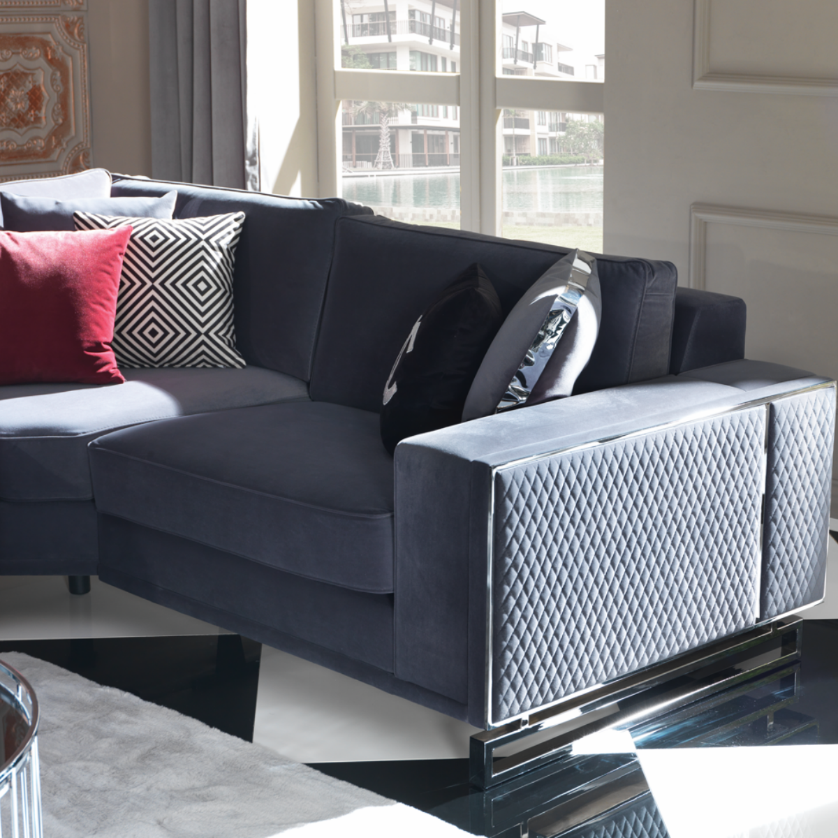 Colectia Moderna de Canapele și Colțare extensibile, Massima - intermobilifurniture