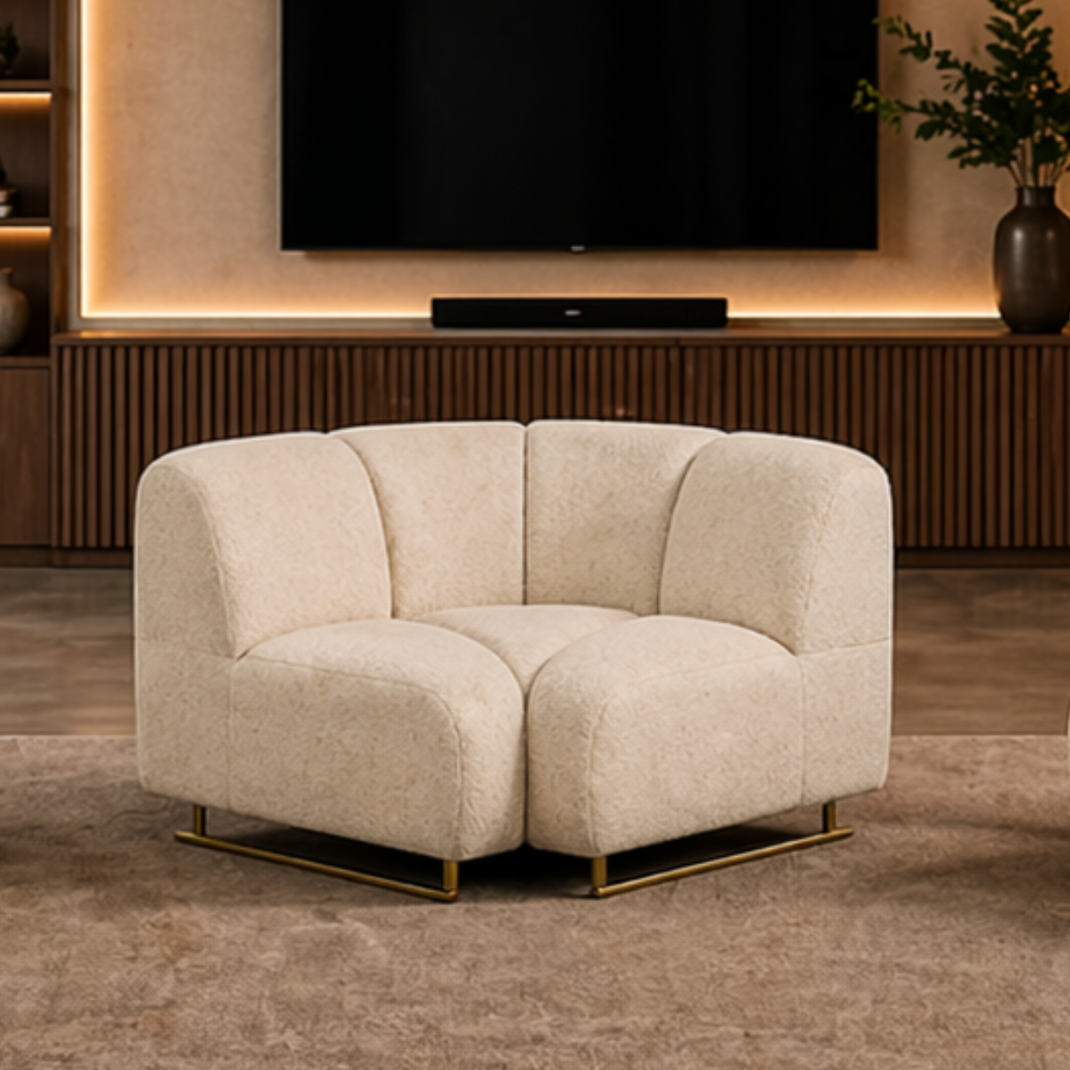 Colțar Modular Bucle cu extensie ,Terra