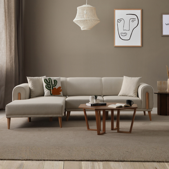 Coltar modern cu extensie Leon