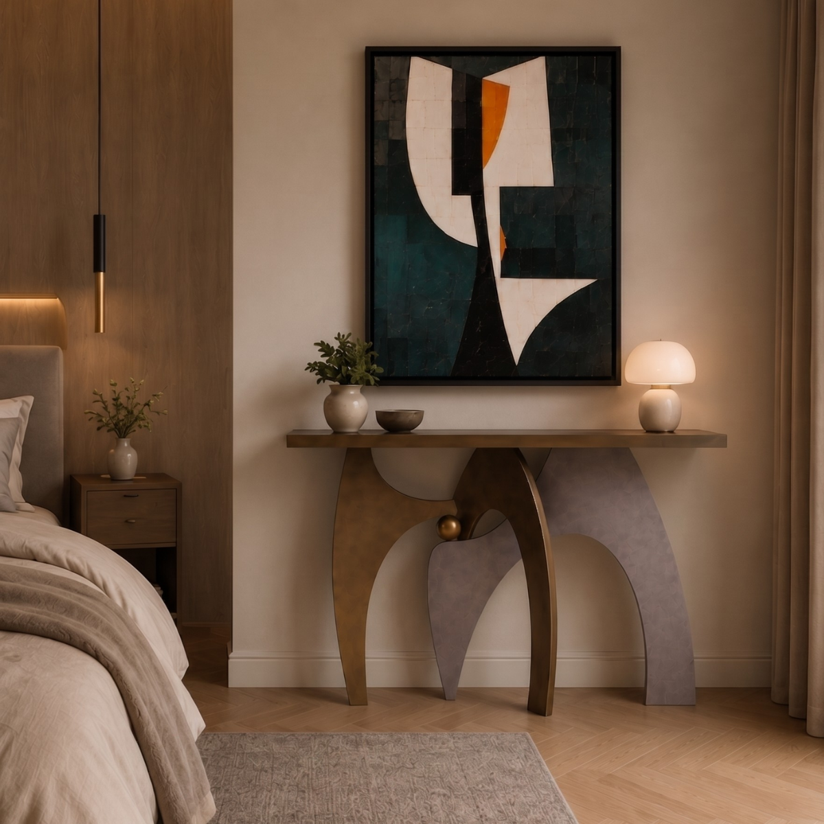 Consolă Asos cu Design Modern – 130 × 40 × 88 cm