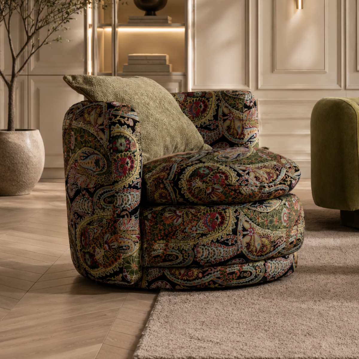 Colțar Modular Bellagio – Eleganță italiană în material bouclé