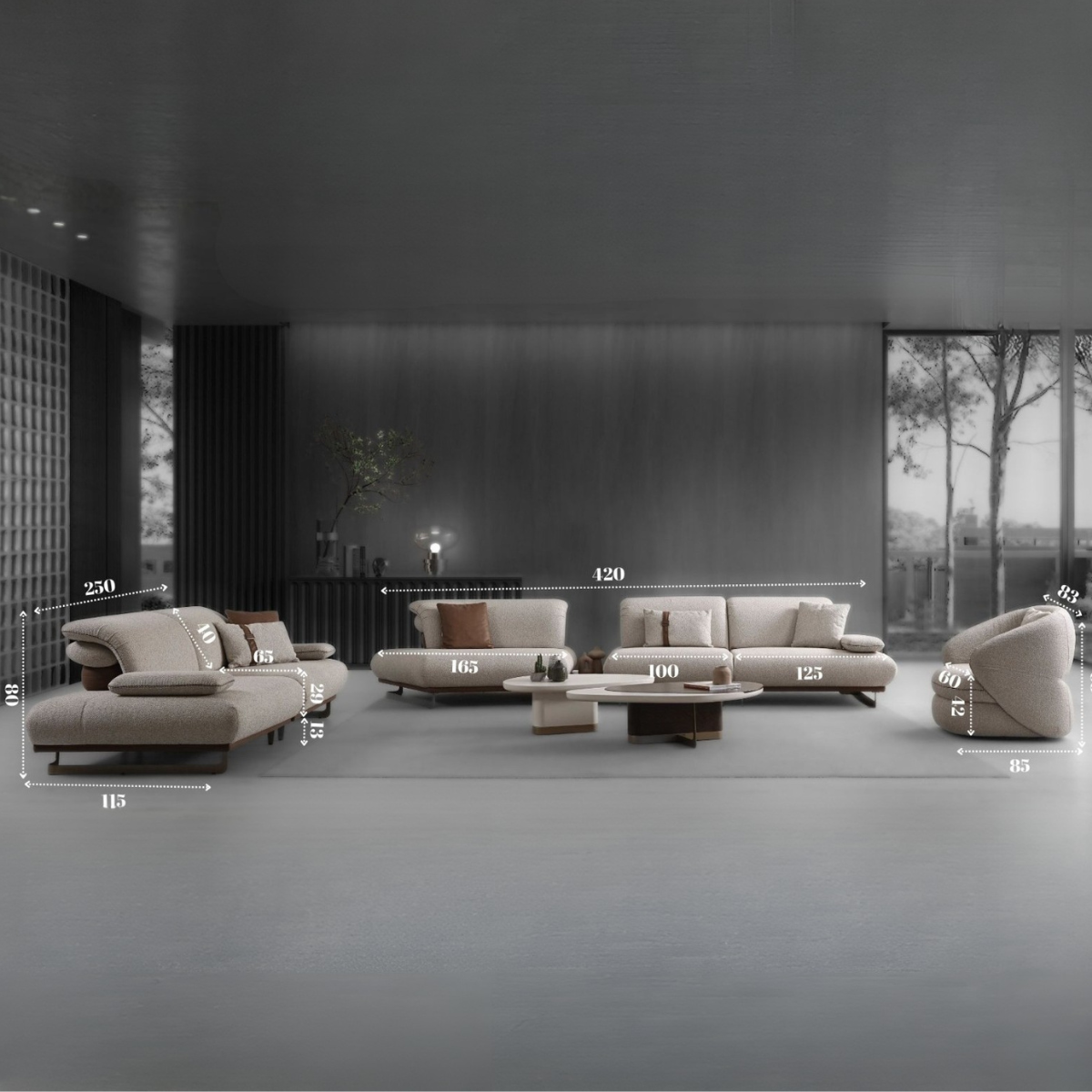 Gama de Canapele si Coltare Modulare, Nairobi