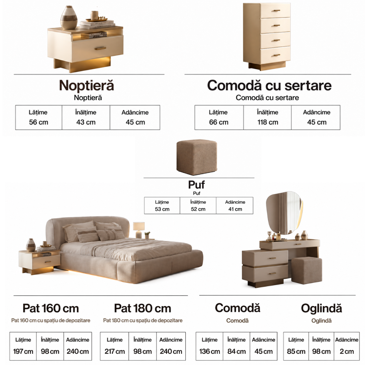 Dormitor Modular modern Teba