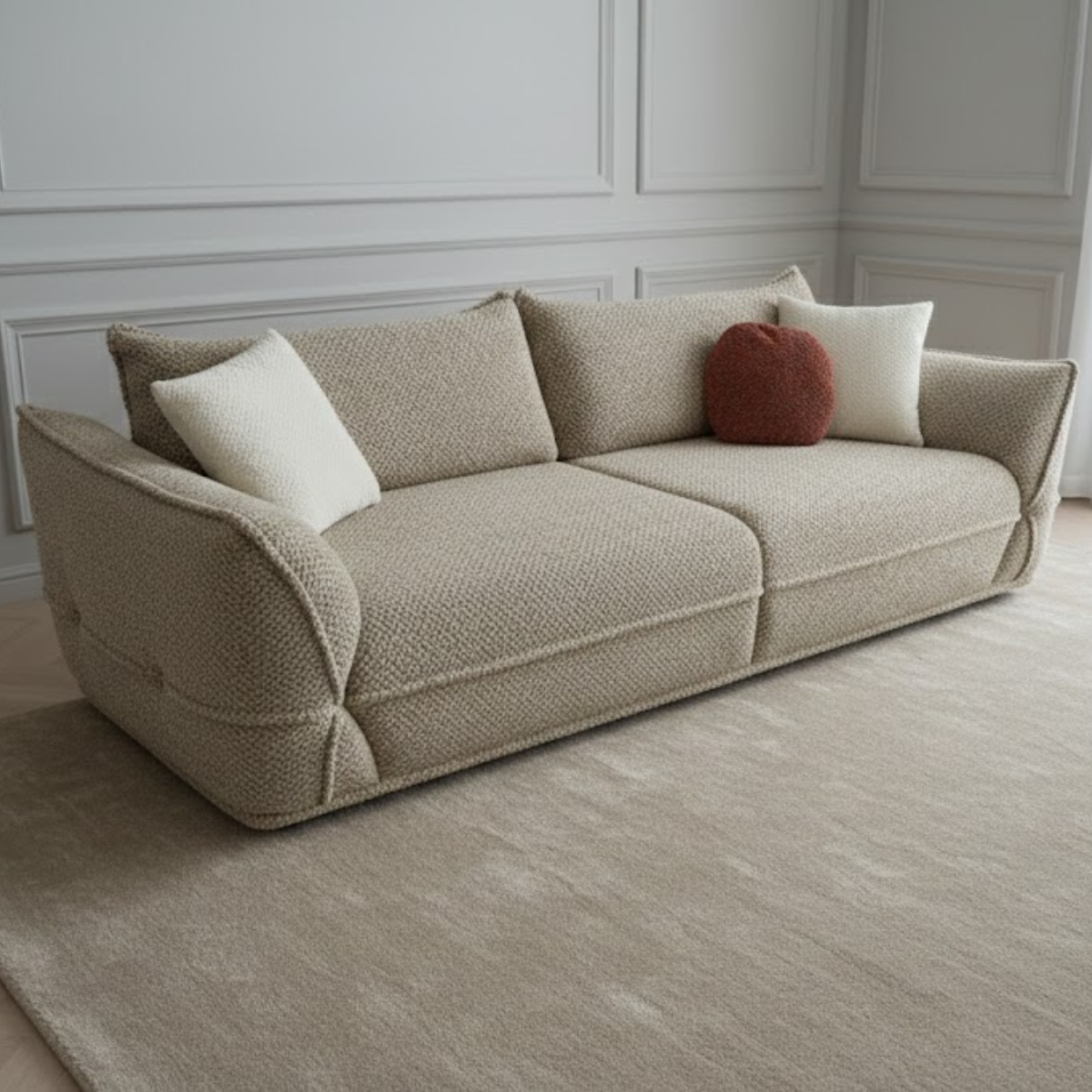 Canapea de 3 locuri Buclé Bosna – design modern, confort premium pentru living