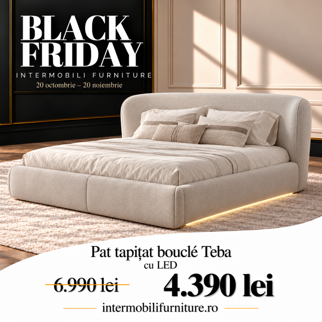 Pat Tapitat Bucle cu led Teba