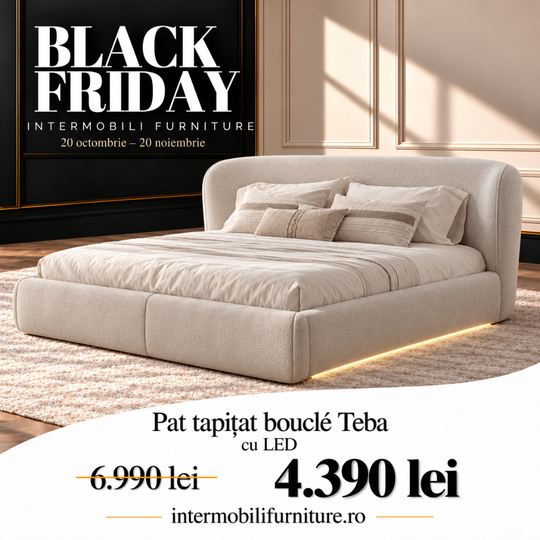 Pat Tapitat Bucle cu led Teba