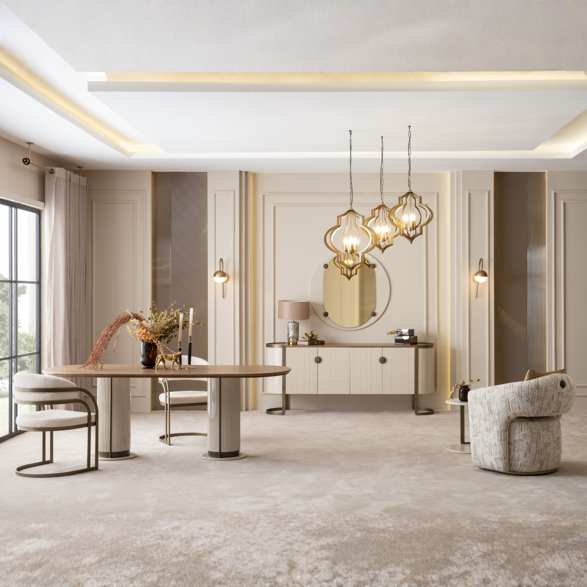 Comoda de Dining de lux, Mocha