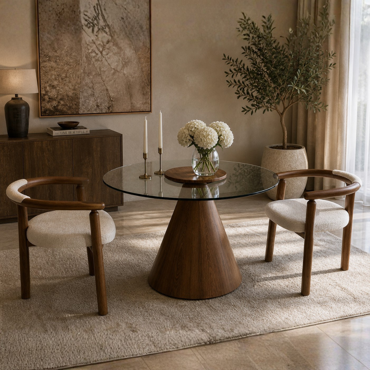 Masă de dining elegantă din MDF premium - COD 094