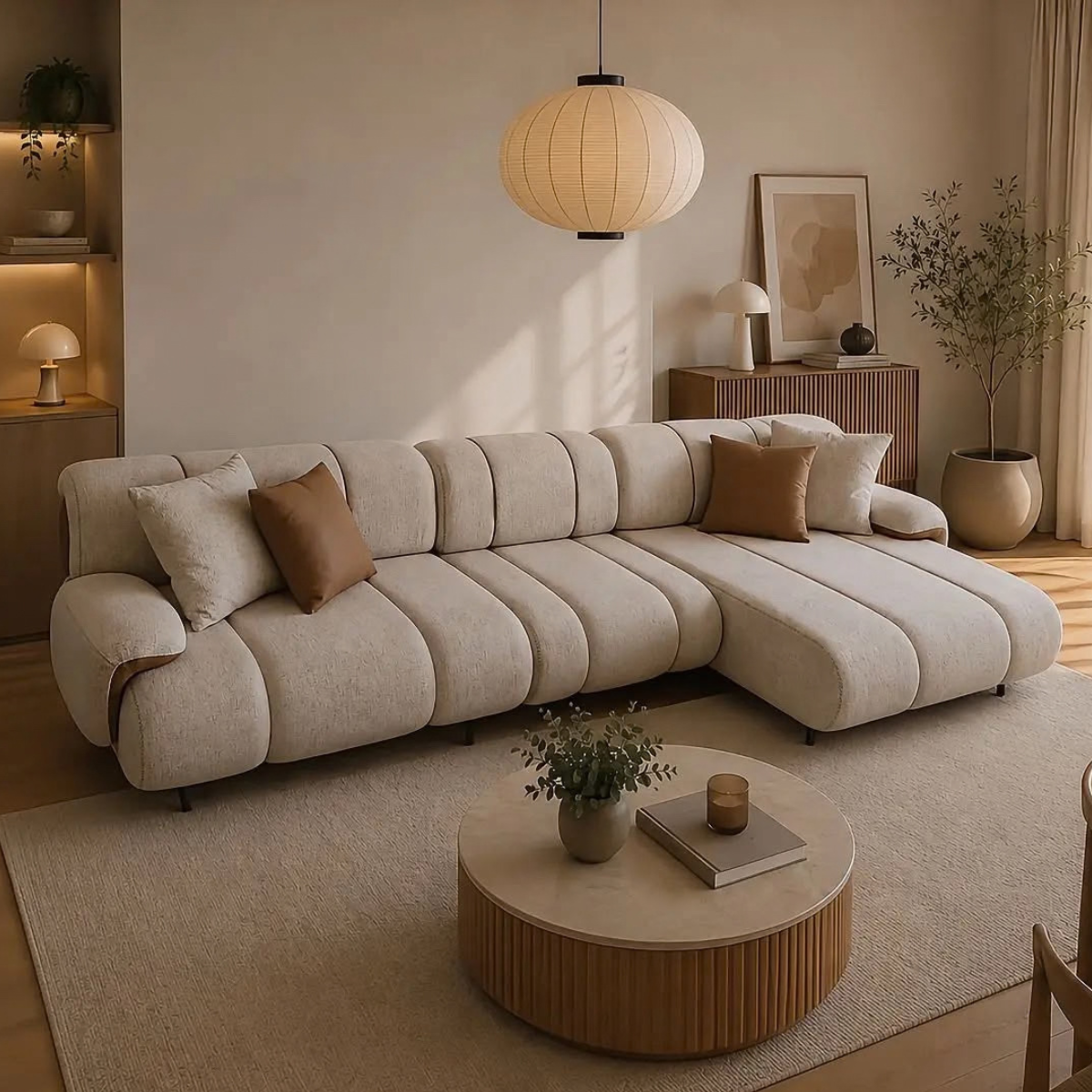 Colțar Modular Bucle cu extensie ,Terra