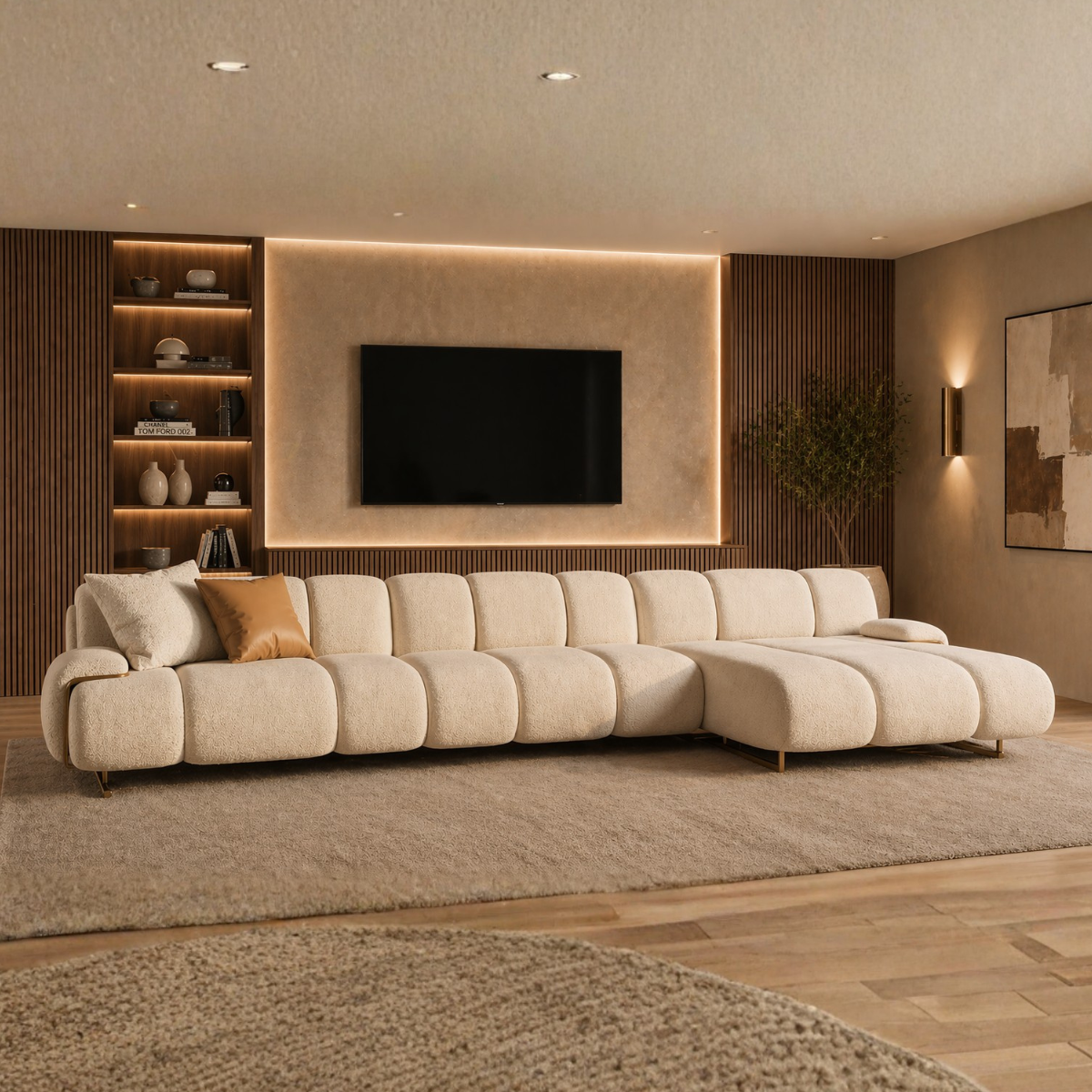 Colțar Modular Bucle cu extensie ,Terra