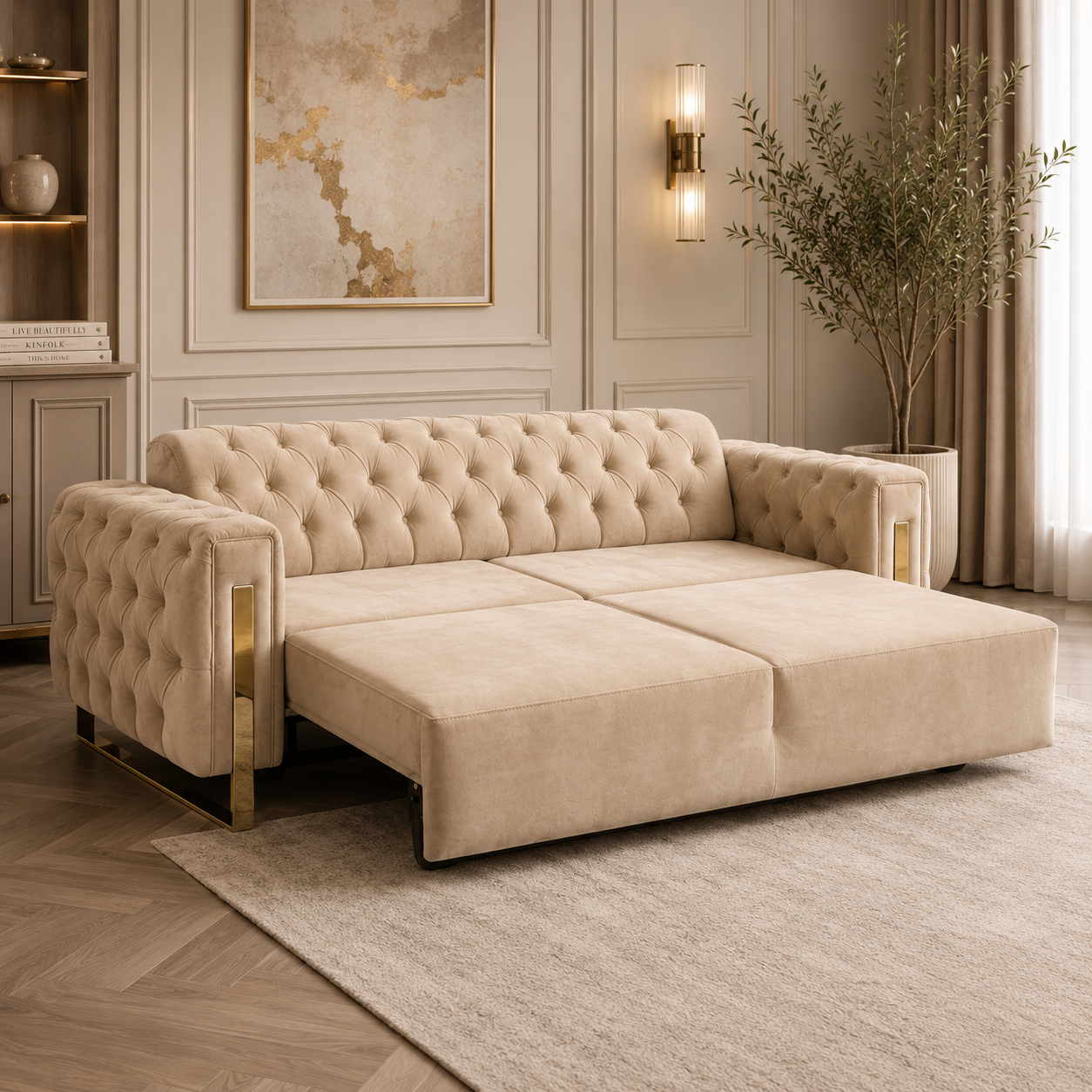 Canapea Chester cu recliner, Asel