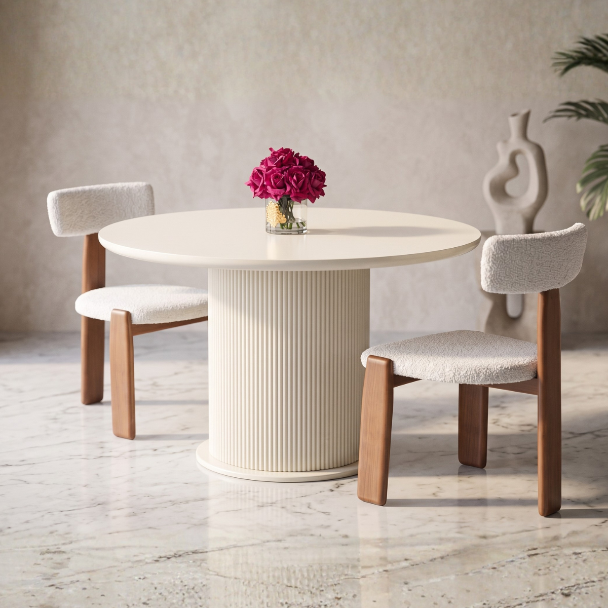 Masă de dining rotunda din MDF premium - COD 098
