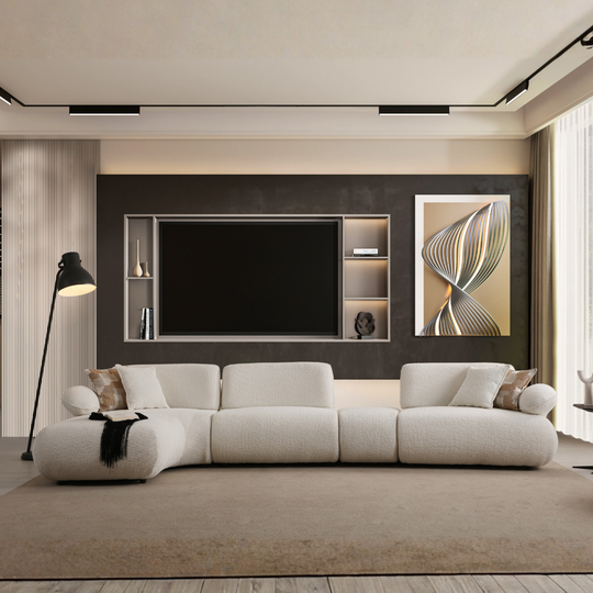 Colțar Modular Bucle, Orlando – design modern pentru living
