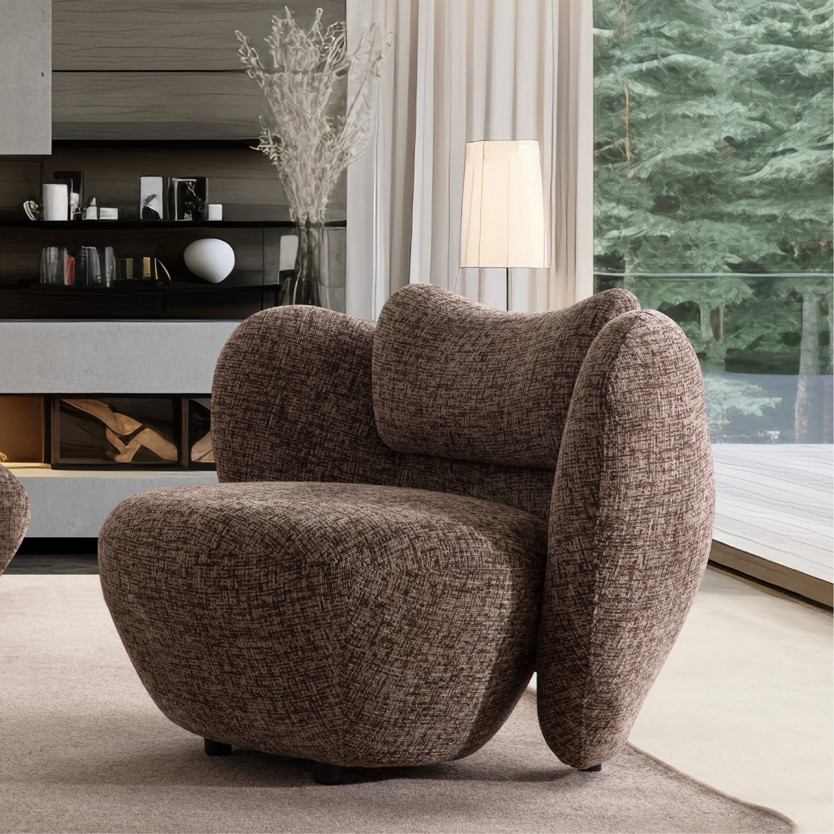 Set Canapea Vagner cu Spătar Extensibil & Fotoliu Designer