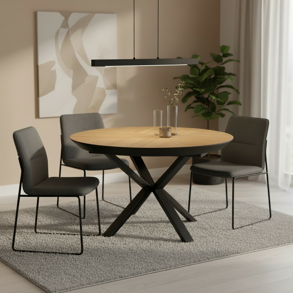 Masa de Dining rotunda, Brin M