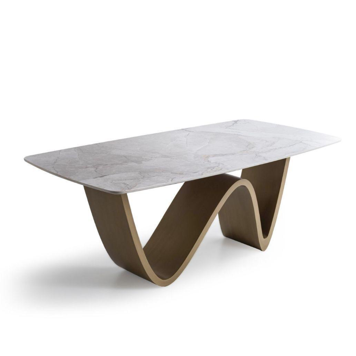 Masă Dining WIEN – Design sculptural și blat ceramic