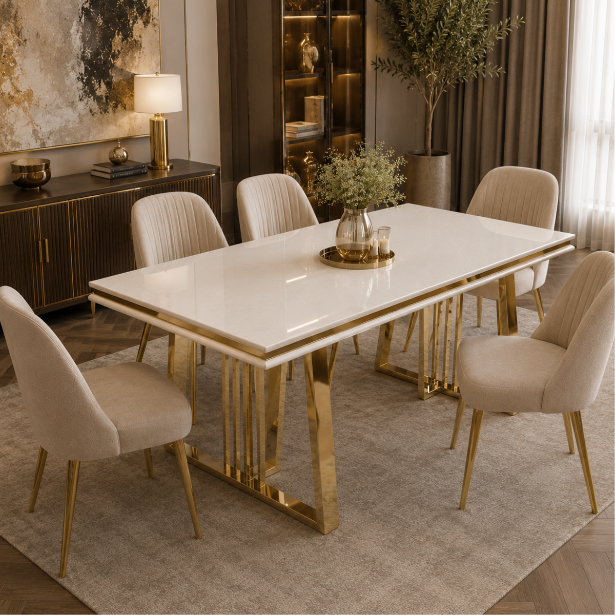 Masa de Dining de lux, Karina gold