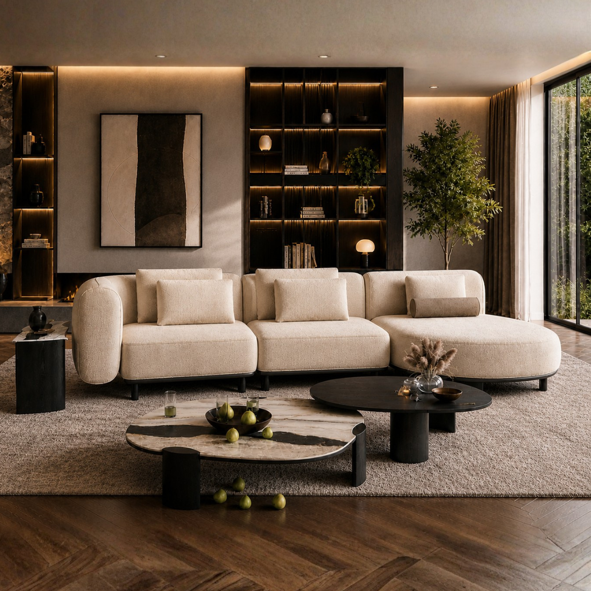 Colectia Modulara Bouclé Galla – design modern pentru living